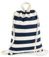 W686 Westford Mill Nautical Gymsac Natural / Navy colour image